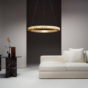 Alabaster Avalon Halo Chandelier-DWHOME
