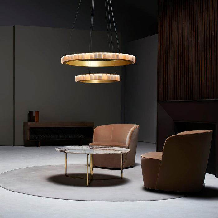 Chandelier Avalon Alabaster Halo - DWHOME