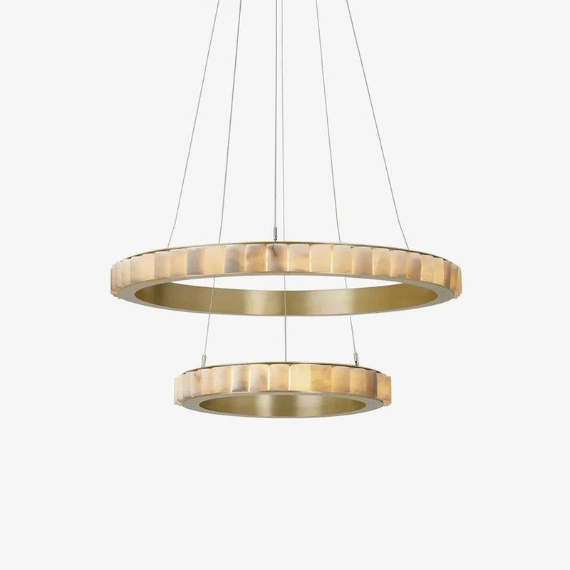Alabaster Avalon Halo Chandelier-DWHOME