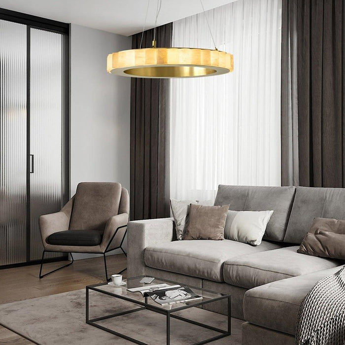 Chandelier Avalon Alabaster Halo - DWHOME