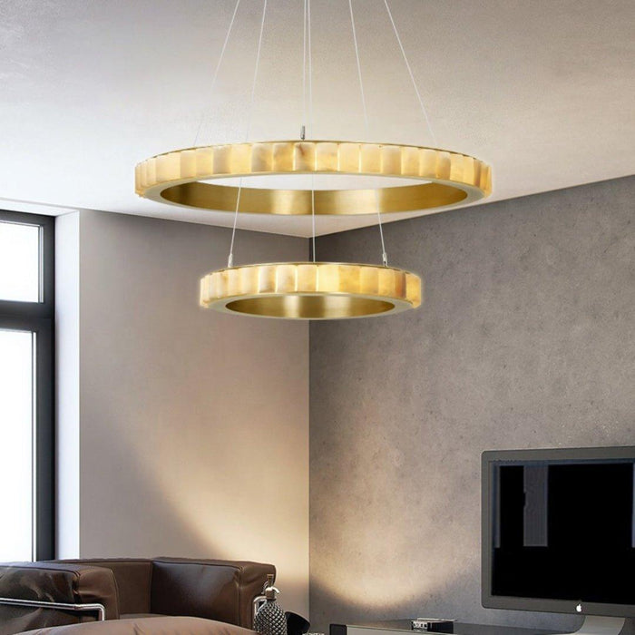 Chandelier Avalon Alabaster Halo - DWHOME
