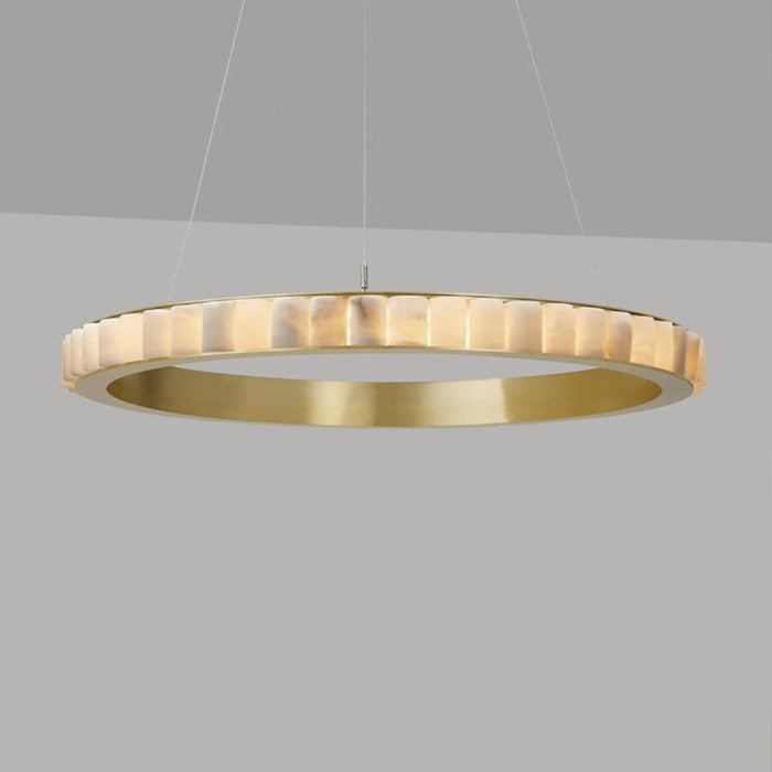 Alabaster Avalon Halo Chandelier - Vakkerlight