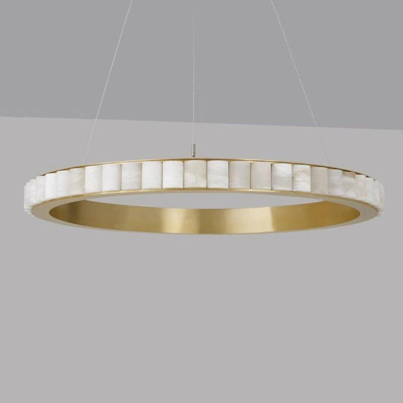Alabaster Avalon Halo Chandelier-DWHOME