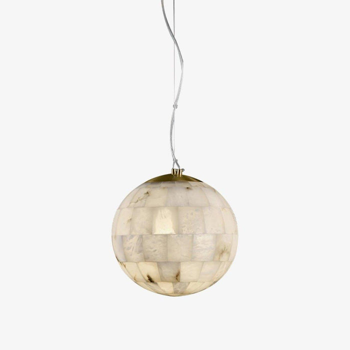 Alabaster Ball Pendant Light-DWHOME