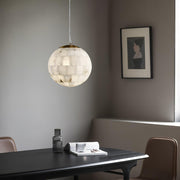 Alabaster Ball Pendant Light-DWHOME
