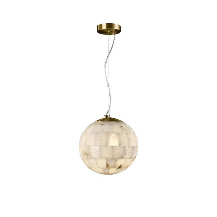 Alabaster Ball Pendant Light.