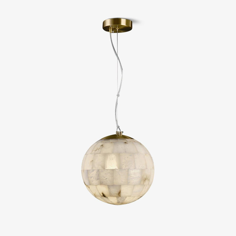 Alabaster Ball Pendant Light-DWHOME