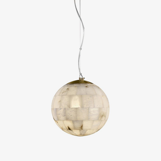 Alabaster Ball Pendant Light.