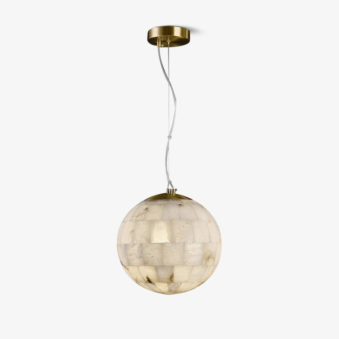 Alabaster Ball Pendant Light.