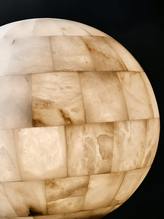 Alabaster Ball Pendant Light.