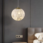 Alabaster Ball Pendant Light-DWHOME