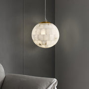 Alabaster Ball Pendant Light-DWHOME