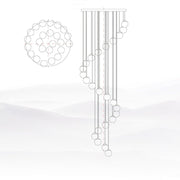 Alabaster Balls Cluster Chandelier-DWHOME