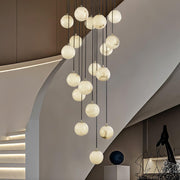 Alabaster Balls Cluster Chandelier-DWHOME