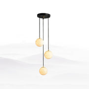 Alabaster Balls Cluster Chandelier-DWHOME