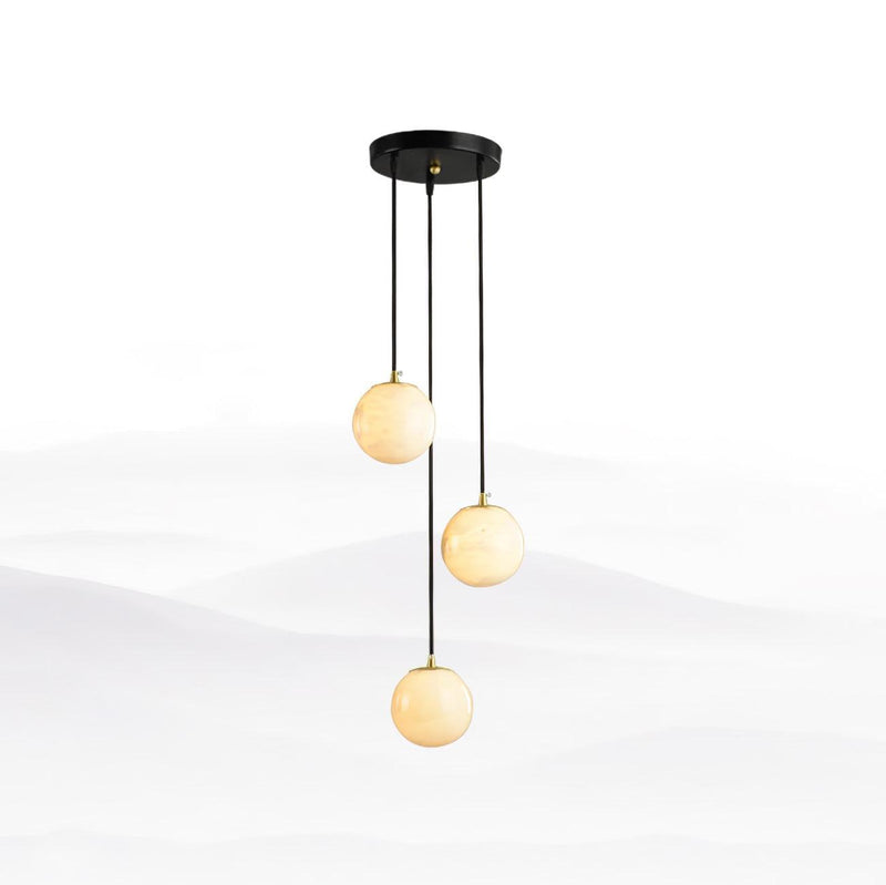 Alabaster Balls Cluster Chandelier-DWHOME