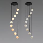 Alabaster Balls Cluster Chandelier-DWHOME