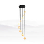 Alabaster Balls Cluster Chandelier-DWHOME