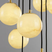 Alabaster Balls Cluster Chandelier-DWHOME