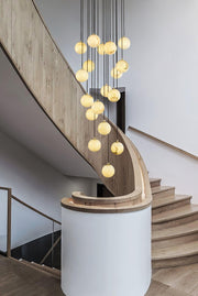 Alabaster Balls Cluster Chandelier-DWHOME