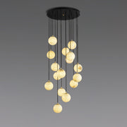 Alabaster Balls Cluster Chandelier-DWHOME