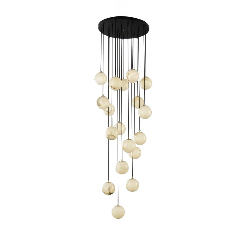 Alabaster Balls Cluster Chandelier-DWHOME