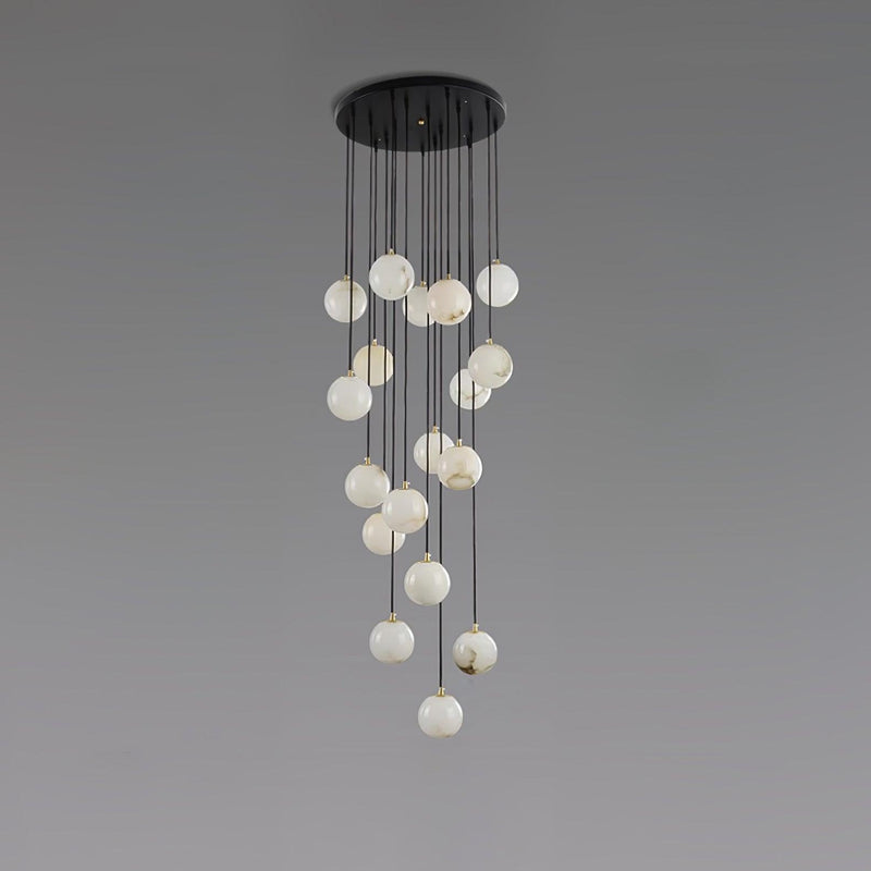 Alabaster Balls Cluster Chandelier-DWHOME