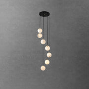 Alabaster Balls Cluster Chandelier-DWHOME