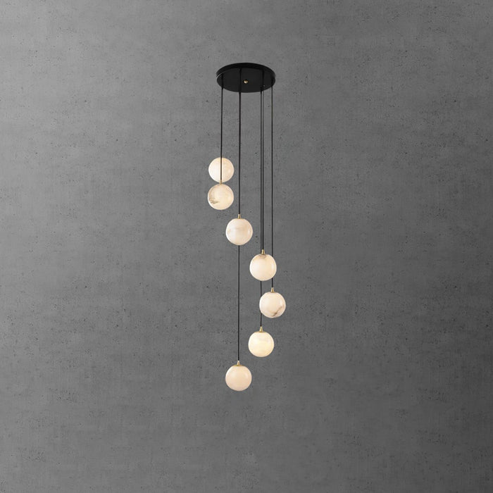 Alabaster Balls Cluster Chandelier - DWHOME