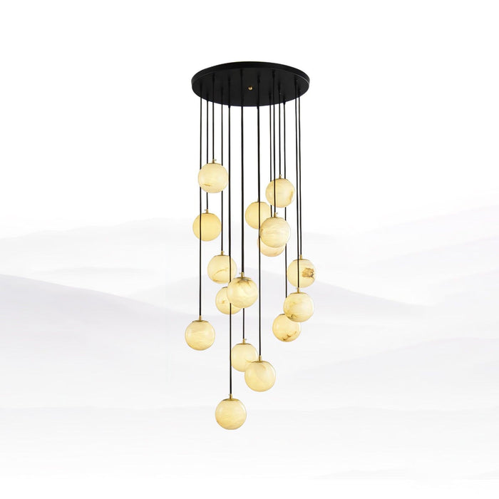 Alabaster Balls Cluster Chandelier - DWHOME