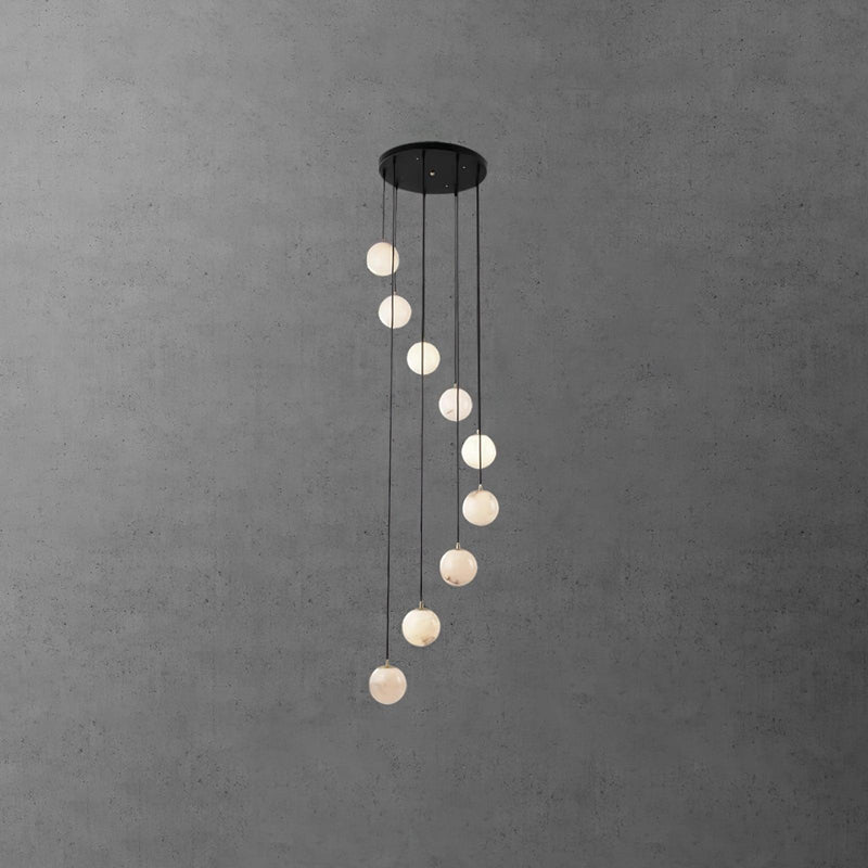 Alabaster Balls Cluster Chandelier-DWHOME