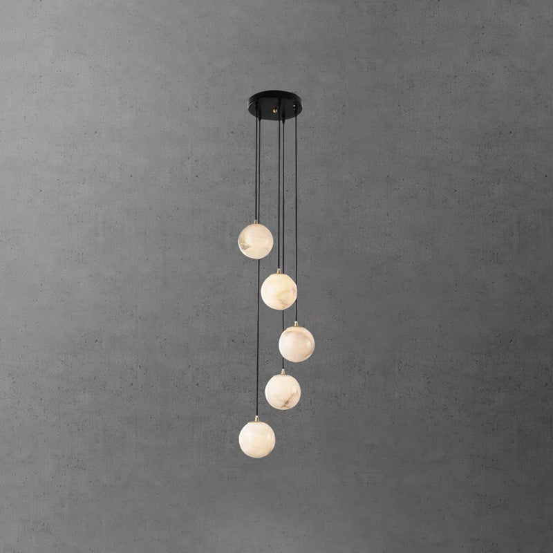 Alabaster Balls Cluster Chandelier-DWHOME
