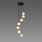Alabaster Balls Cluster Chandelier-DWHOME