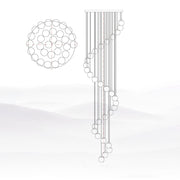 Alabaster Balls Cluster Chandelier-DWHOME