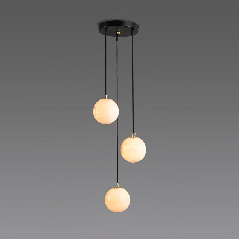 Alabaster Balls Cluster Chandelier-DWHOME