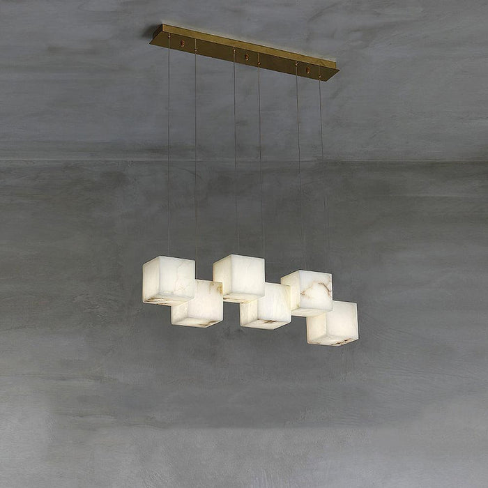 Alabaster Box Pendant Light-DWHOME