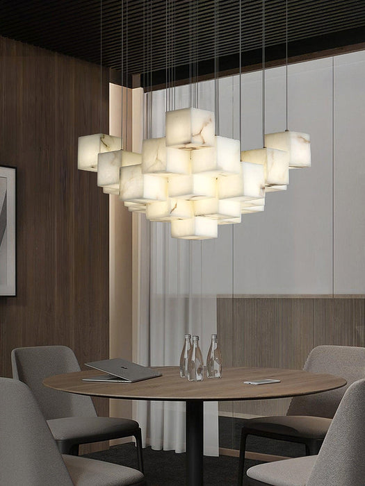 Alabaster Box Pendant Light-DWHOME