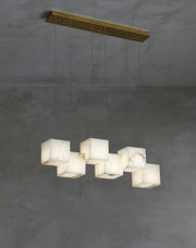 "Pendentif Lampe Albâtre-DWHOME"