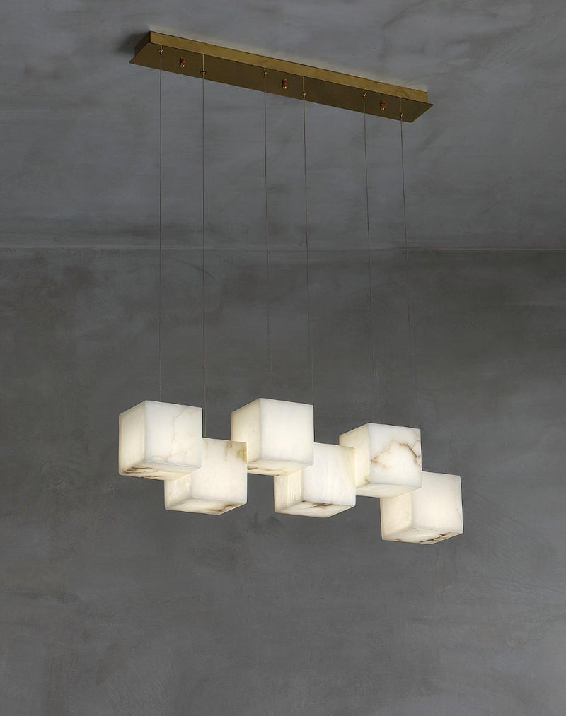 "Pendentif Lampe Albâtre-DWHOME"
