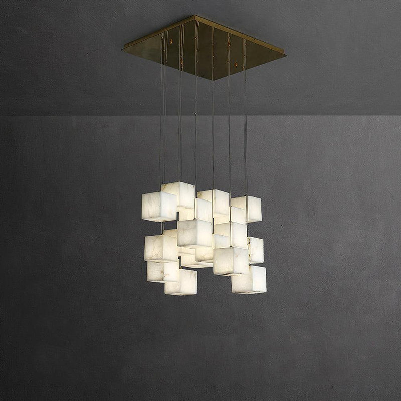 "Pendentif Lampe Albâtre-DWHOME"