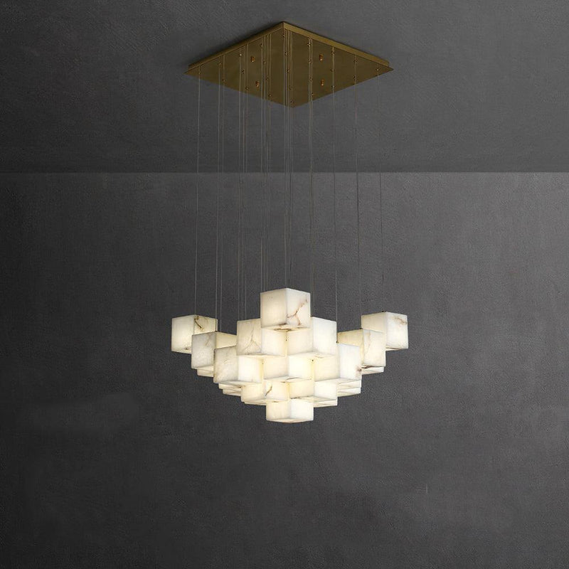 "Pendentif Lampe Albâtre-DWHOME"
