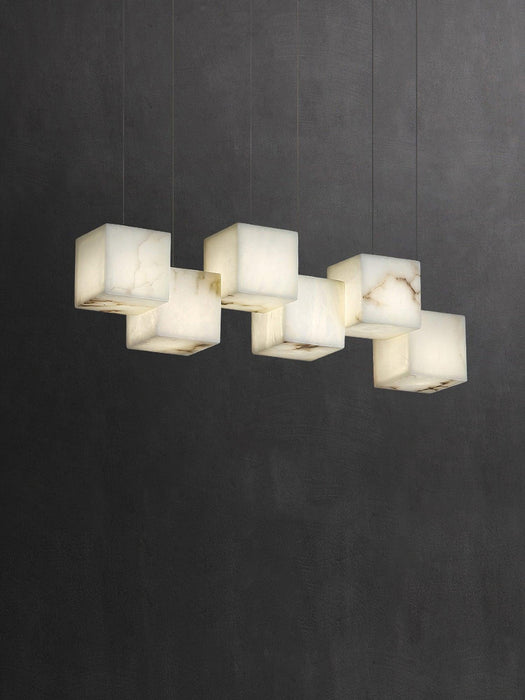 Alabaster Box Pendant Light.