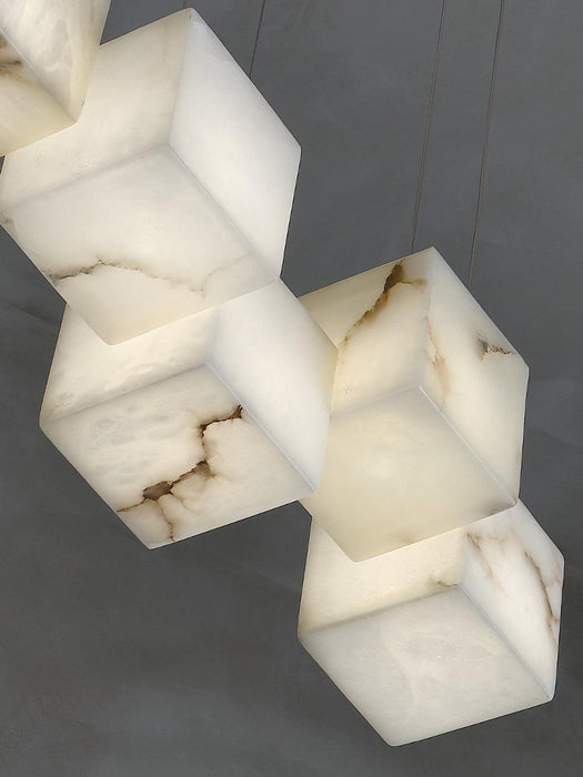 Alabaster Box Pendant Light.