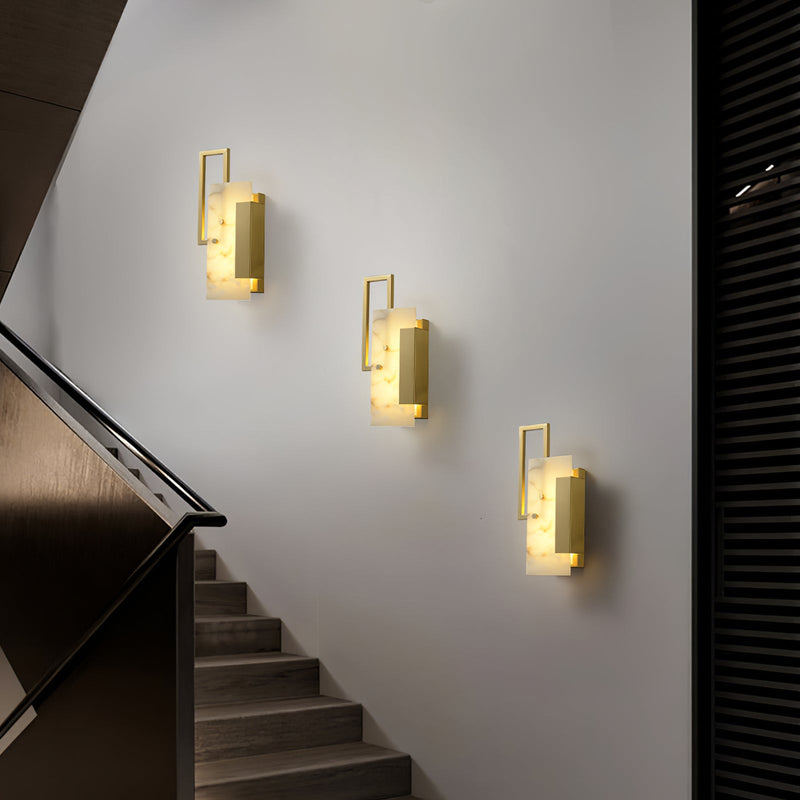Althea Alabaster Wall Sconce-DWHOME