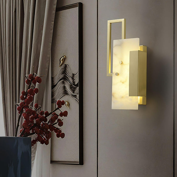 Althea Alabaster Wall Sconce - DWHOME