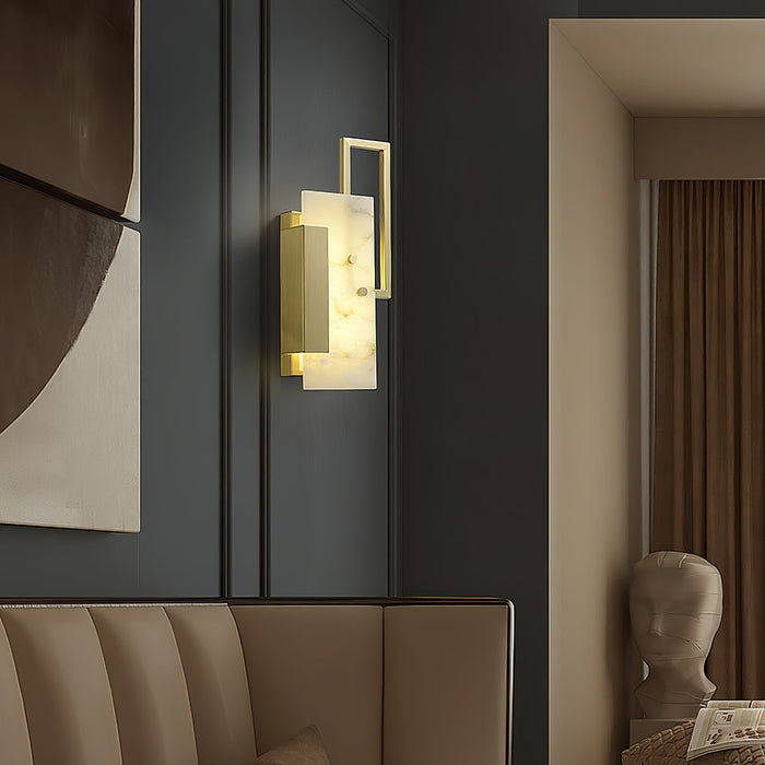 Althea Alabaster Wall Sconce-DWHOME