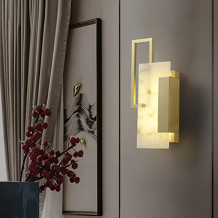 Althea Alabaster Wall Sconce - DWHOME