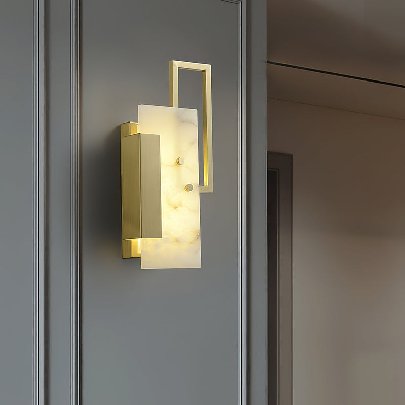 Althea Alabaster Wall Sconce-DWHOME