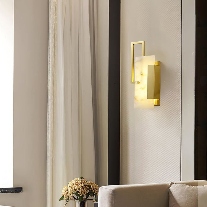 Althea Alabaster Wall Sconce-DWHOME