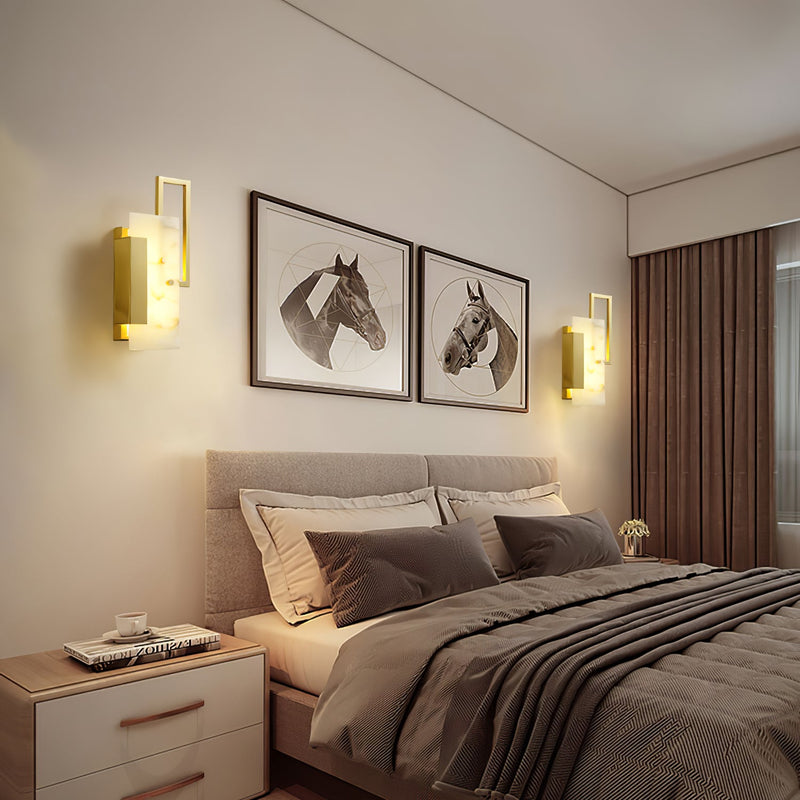 Althea Alabaster Wall Sconce-DWHOME